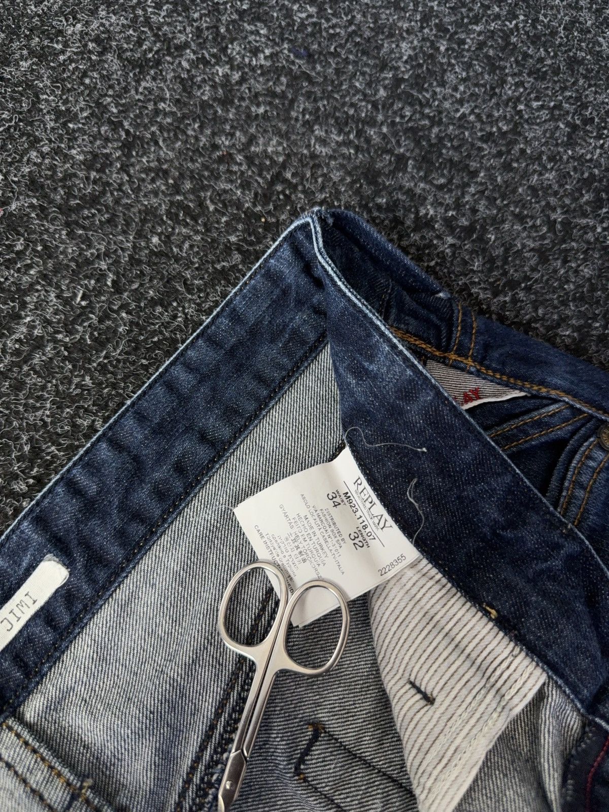 Replay Luxury 00s Replay Blue Denim pants Jeans Vintage Italy Size US 34 / EU 50 - 6 Thumbnail