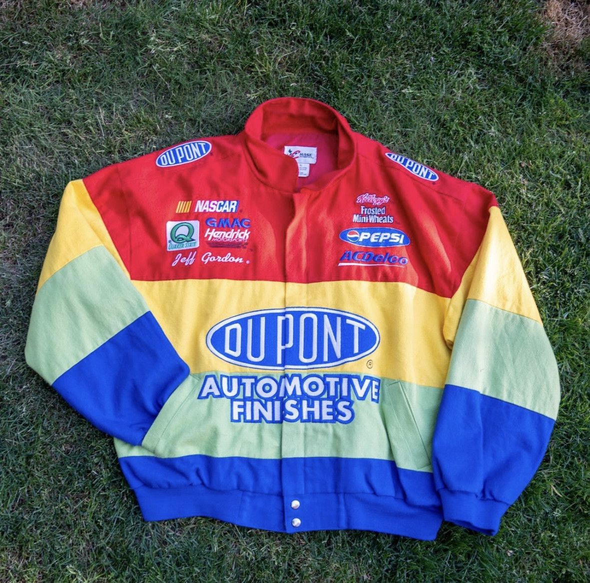 image of Jeff Gordon Nascar Jacket in Rainbow, Men's (Size XL)