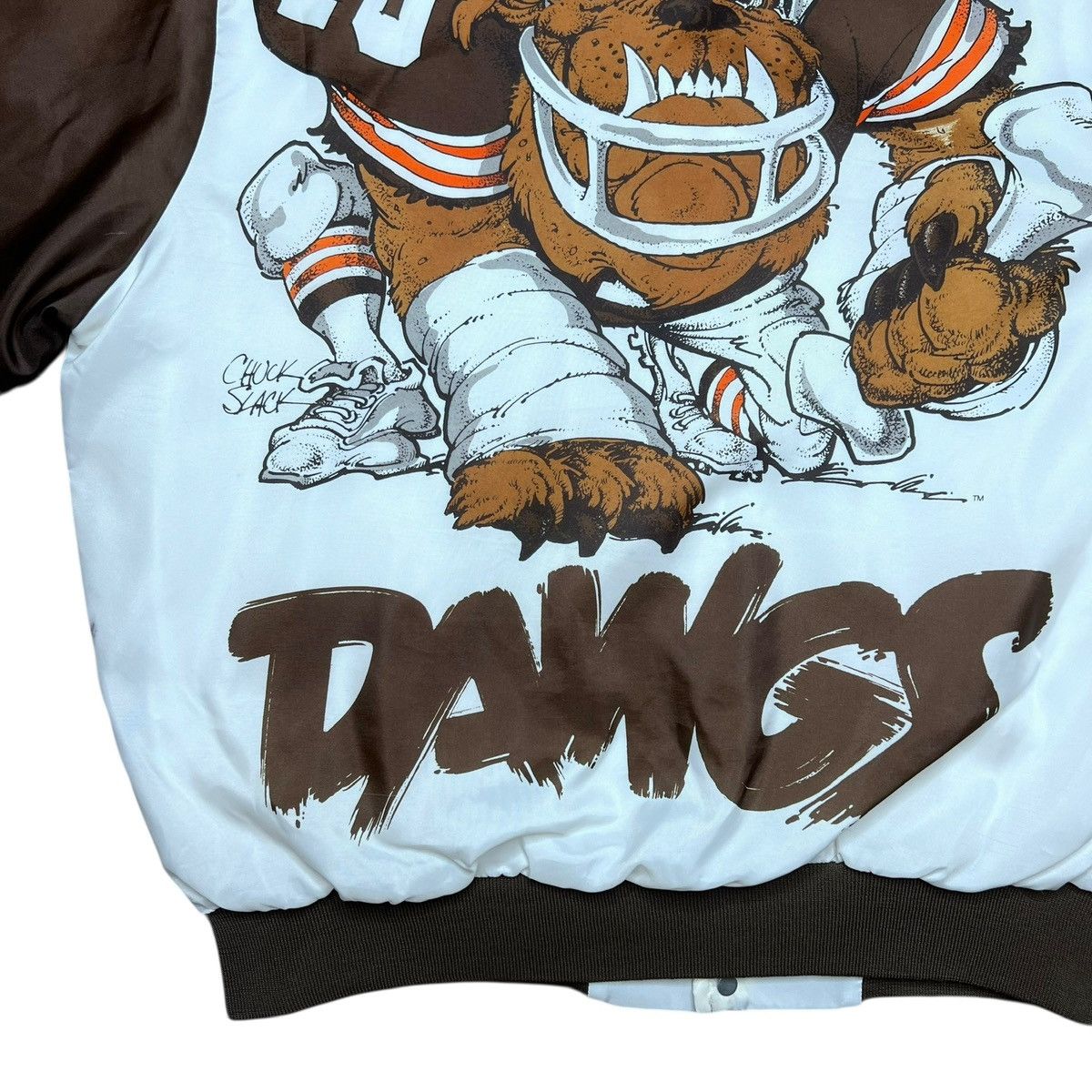 Chalk Line 90s NFL Cleveland Browns Dawgs Chalk Line Fanimation Jacket Size US L / EU 52-54 / 3 - 8 Thumbnail