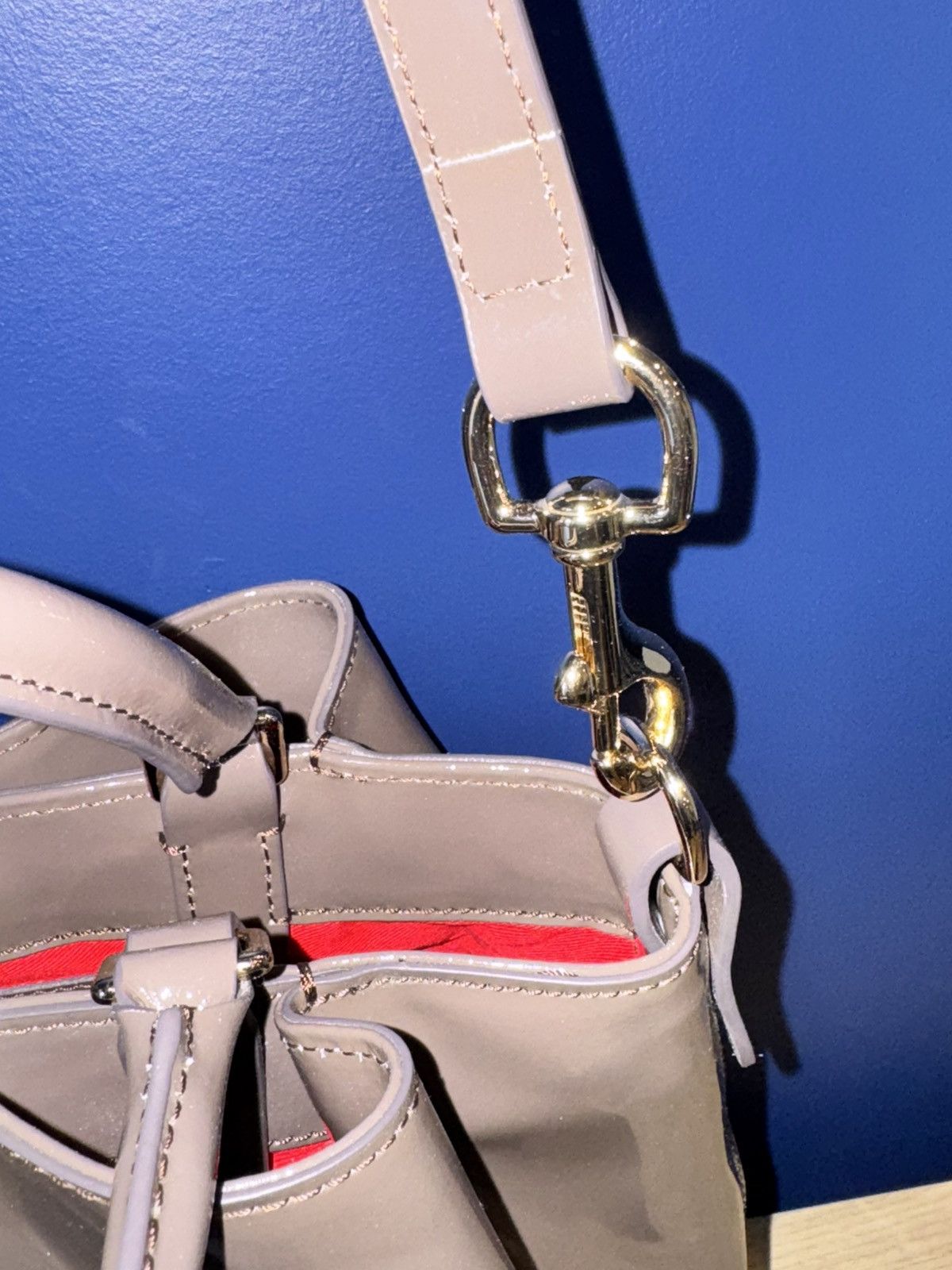 Dooney & Bourke Dooney & Bourke Barlow Satchel Espresso Patent Leather NWT Size ONE SIZE - 6 Thumbnail