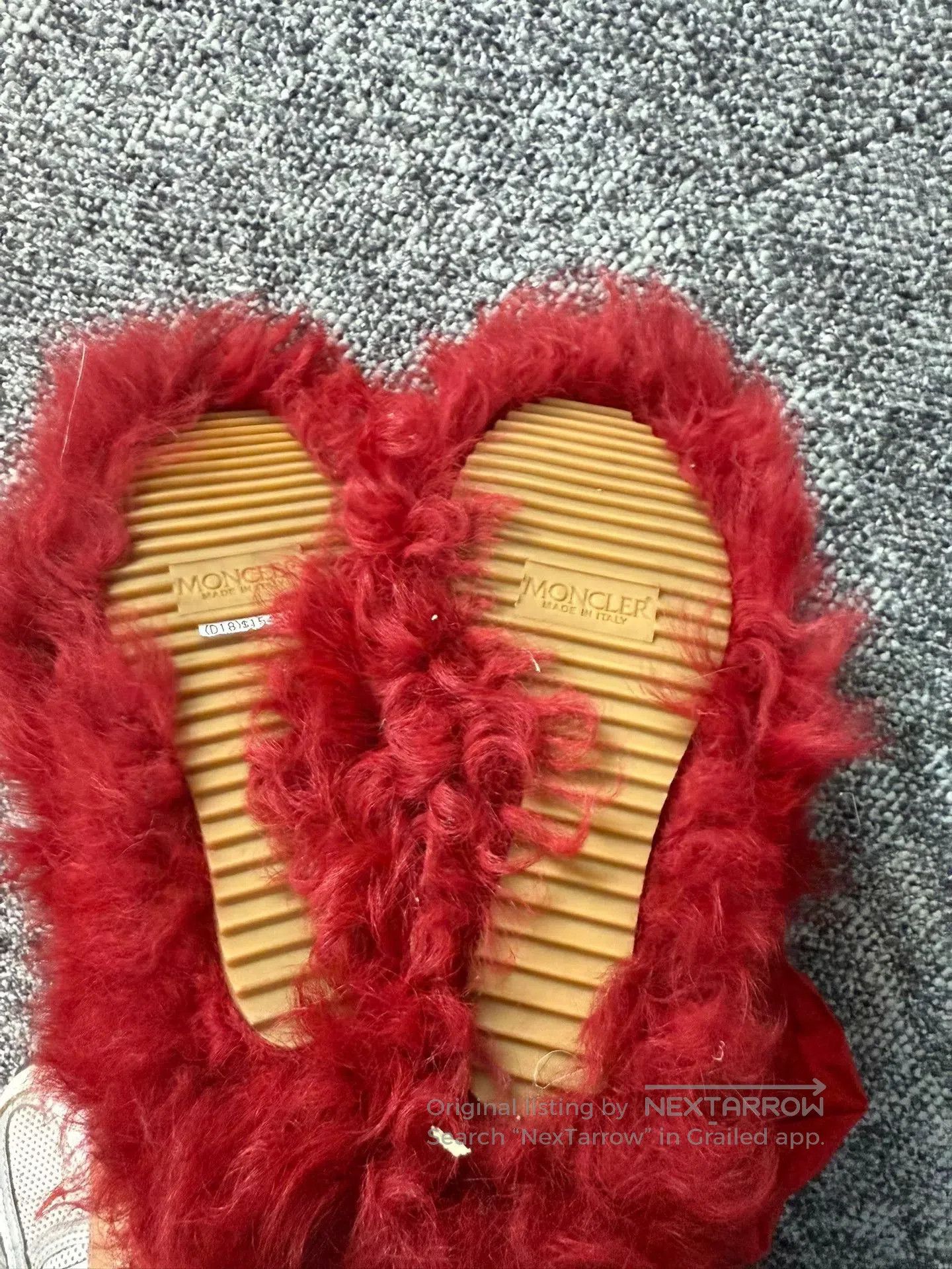Moncler Moncler Red Fur Boots Size 36. Size US 5 / IT 35 - 4 Thumbnail