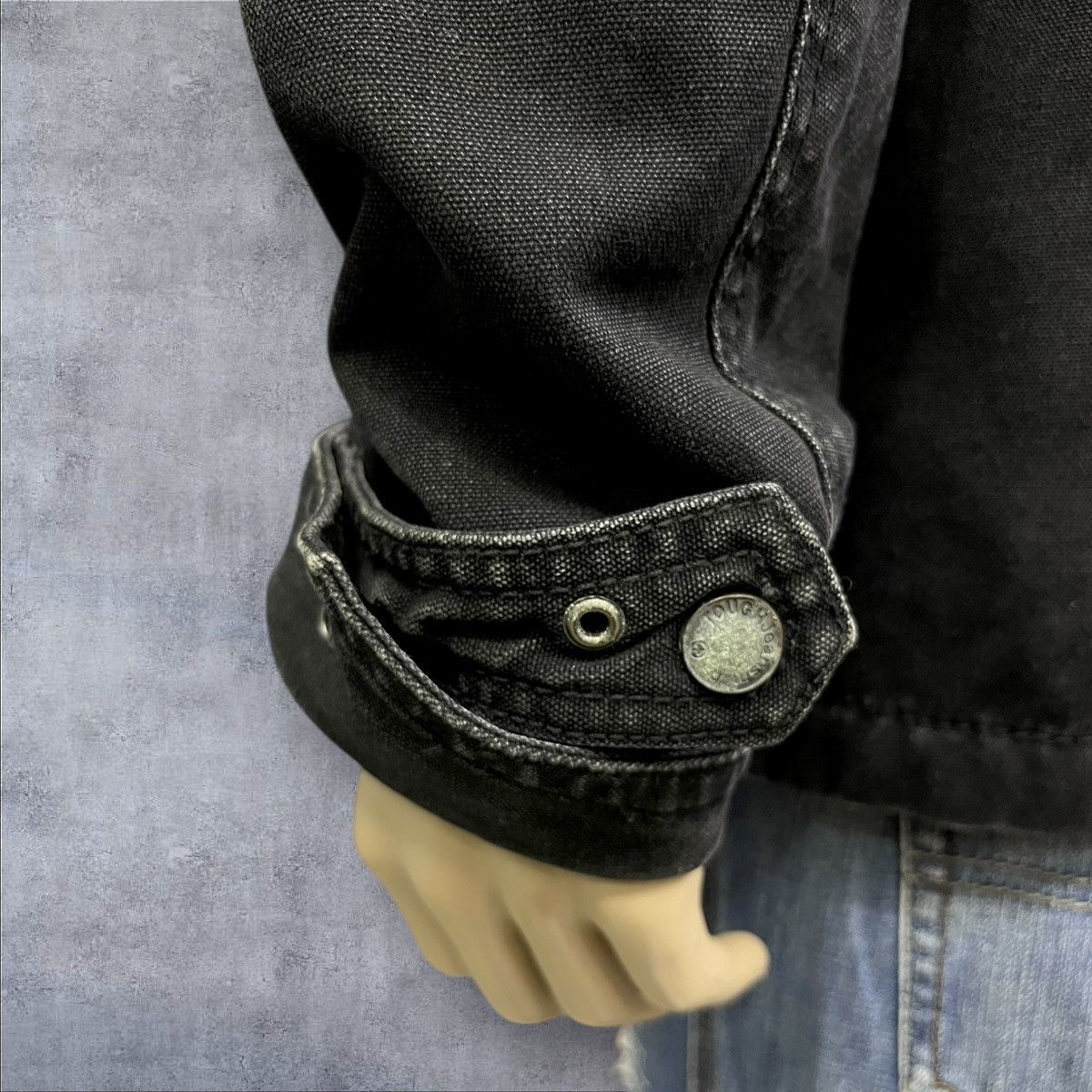 ROCKSMITH 🔥Grunge🔥Vintage Tough Jeansmith Rock & Roll Canvas Jacket Size US M / EU 48-50 / 2 - 9 Thumbnail