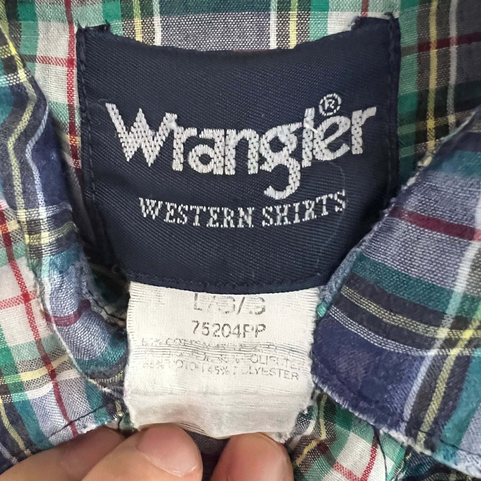 Wrangler VTG Wrangler Paper Thin Pearl Snap Western Shirt L 22x30 Size US L / EU 52-54 / 3 - 3 Thumbnail