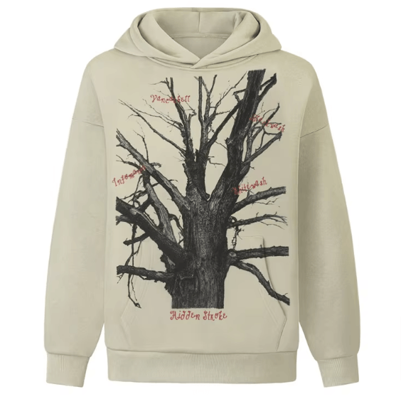 Japanese Brand × Vintage "Shredded Tree-L" Hoodie Size US L / EU 52-54 / 3 - 1 Thumbnail