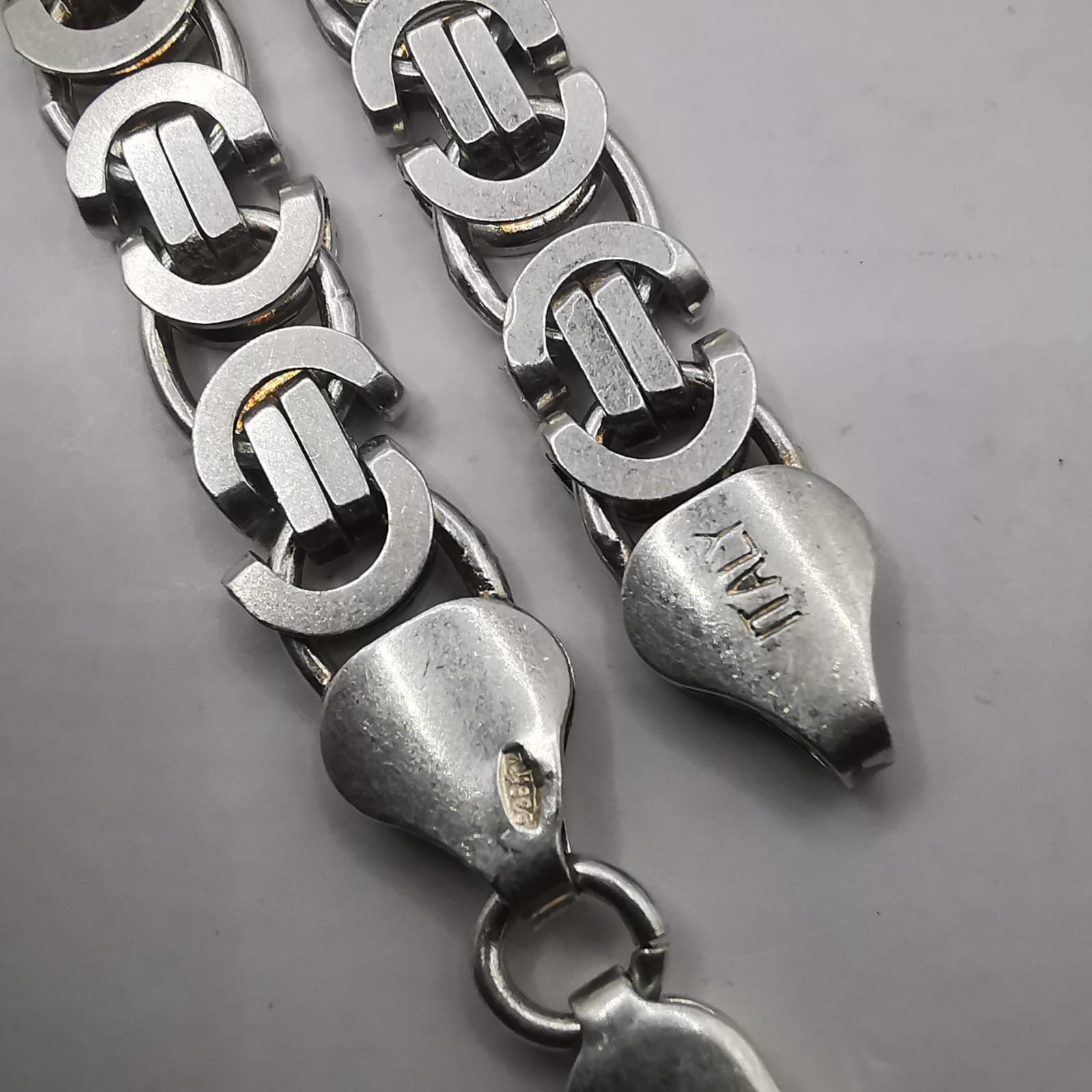 Sterling Silver Vintage Jewelry Chain, 925 Sterling Silver, Signed 34.53g Size ONE SIZE - 3 Thumbnail