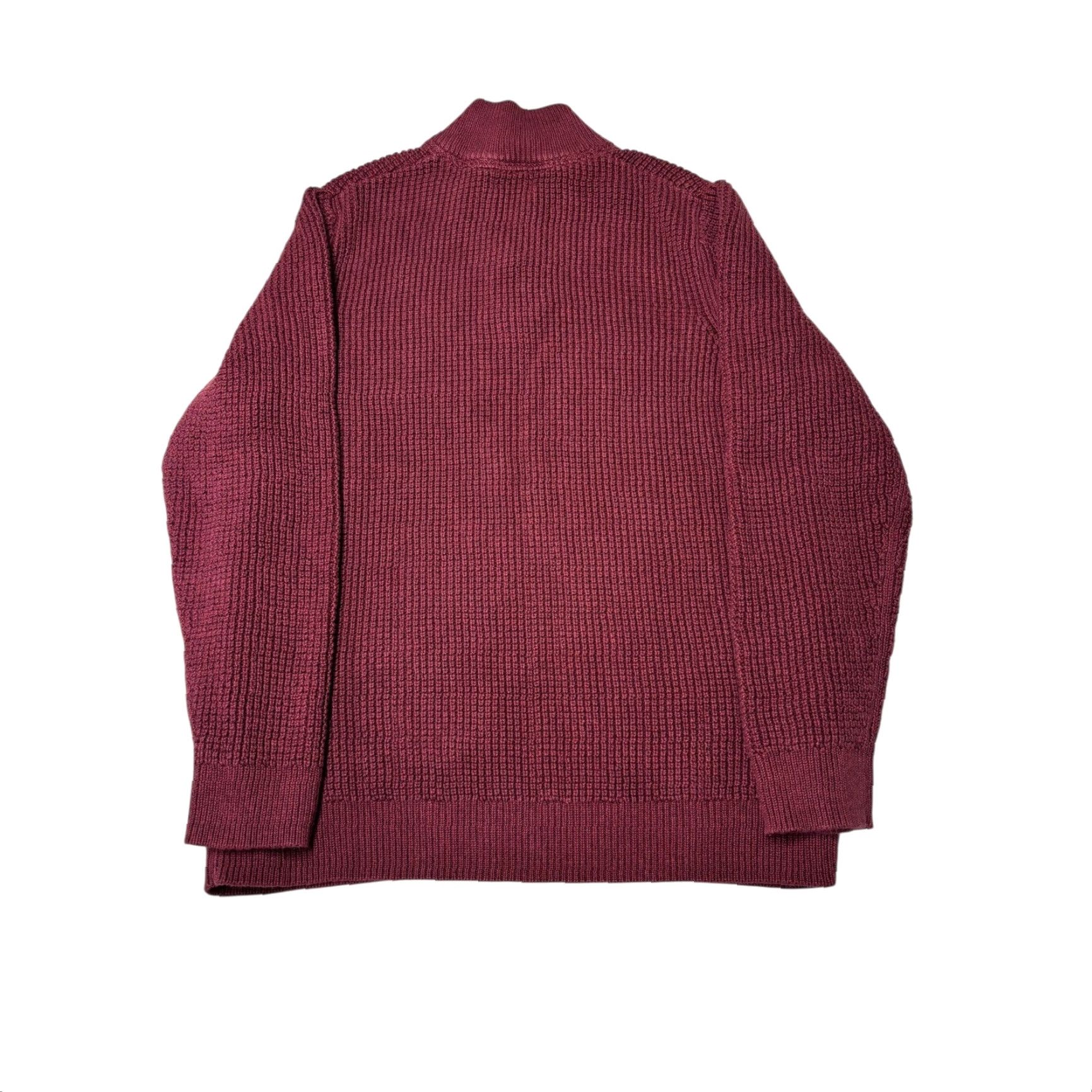 Vintage L.L.Bean Men's XL Tall 1/4 Zip Organic Cotton Waffle Knit Pullover Sweater Size US XL / EU 56 / 4 - 4 Thumbnail