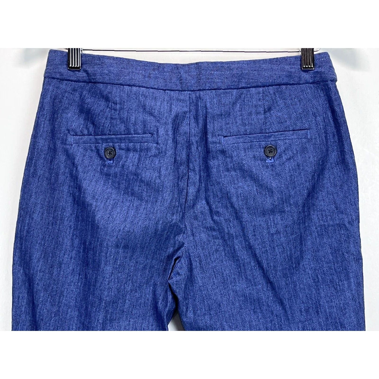 Banana Republic Womens Banana Republic Linen Blend Avery Ankle Pants Sz 4 Petite VGUC Belt Size 27" / US 4 / IT 40 - 4 Thumbnail