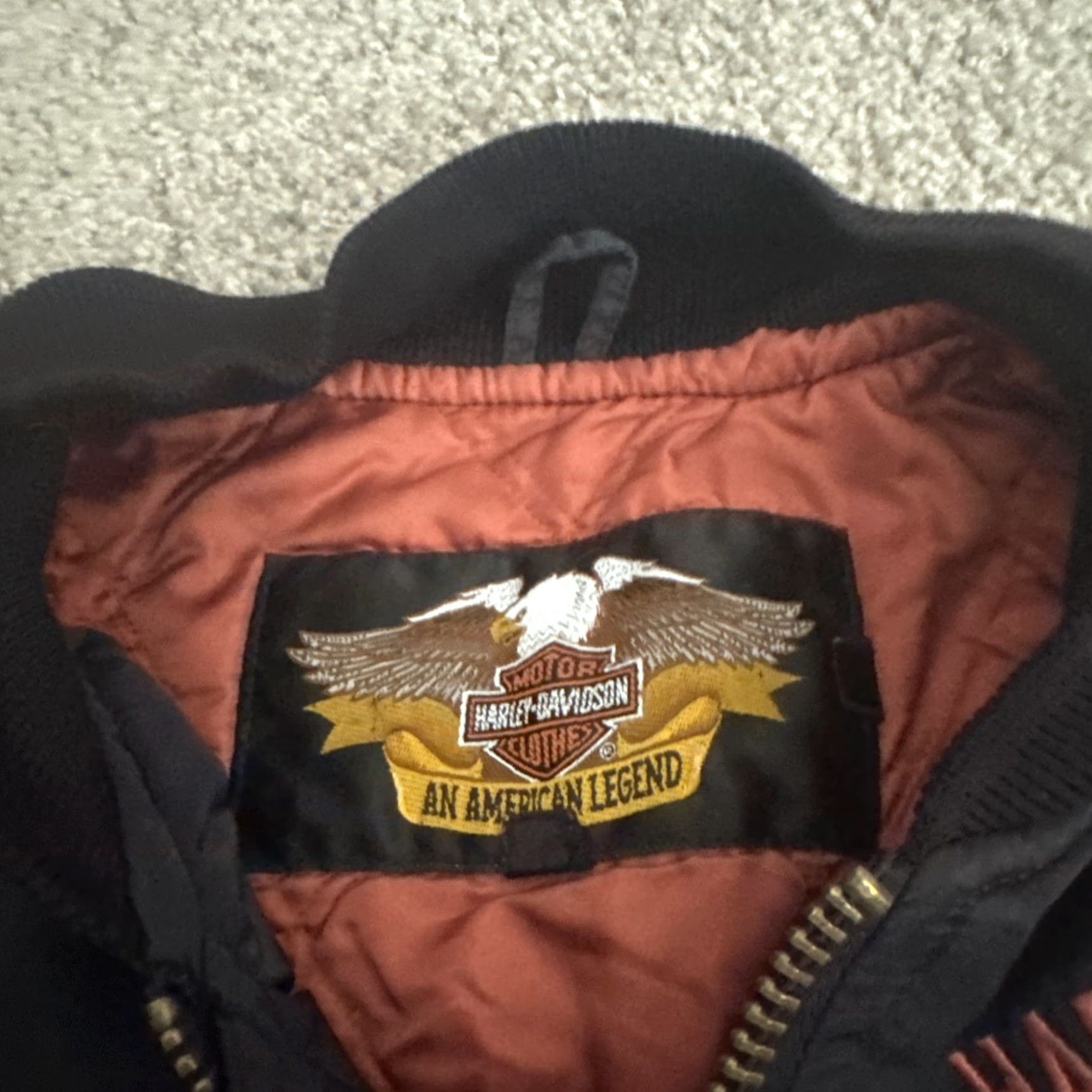 Harley Davidson VINTAGE Harley-Davidson Owners Group Bomber Jacket Black Small Mens Size US S / EU 44-46 / 1 - 7 Thumbnail