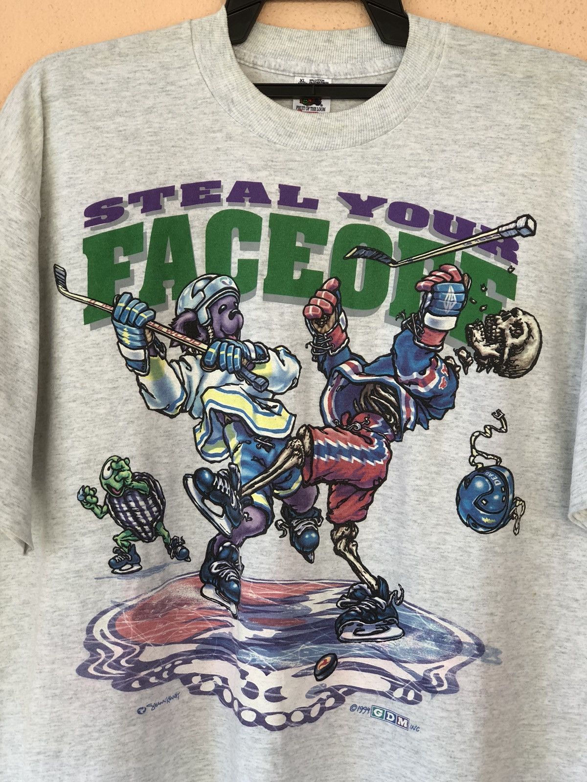 Band Tees Vintage 90s GRATEFUL DEAD steal your faceoff Size US XL / EU 56 / 4 - 1 Thumbnail