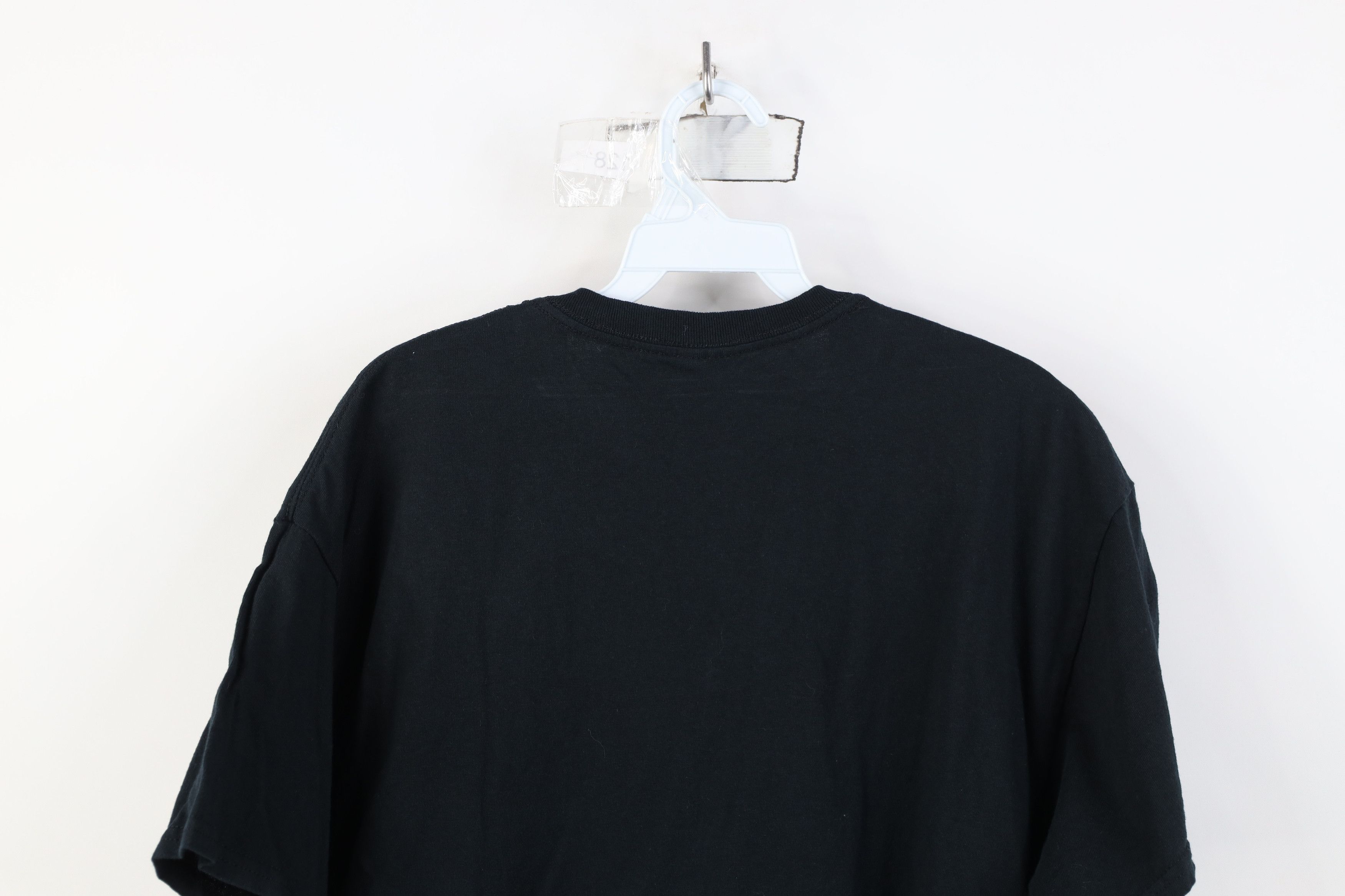 Vintage Vintage 90s Y2K Streetwear Faded Blank Cotton T-Shirt Black Size US M / EU 48-50 / 2 - 11 Thumbnail