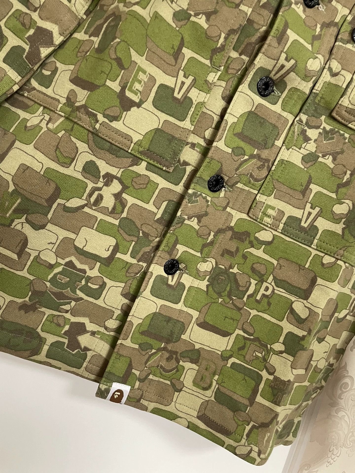 Bape BAPE Explosive Camo Brick Green LS Jacket M NIGO Era Size US M / EU 48-50 / 2 - 4 Thumbnail