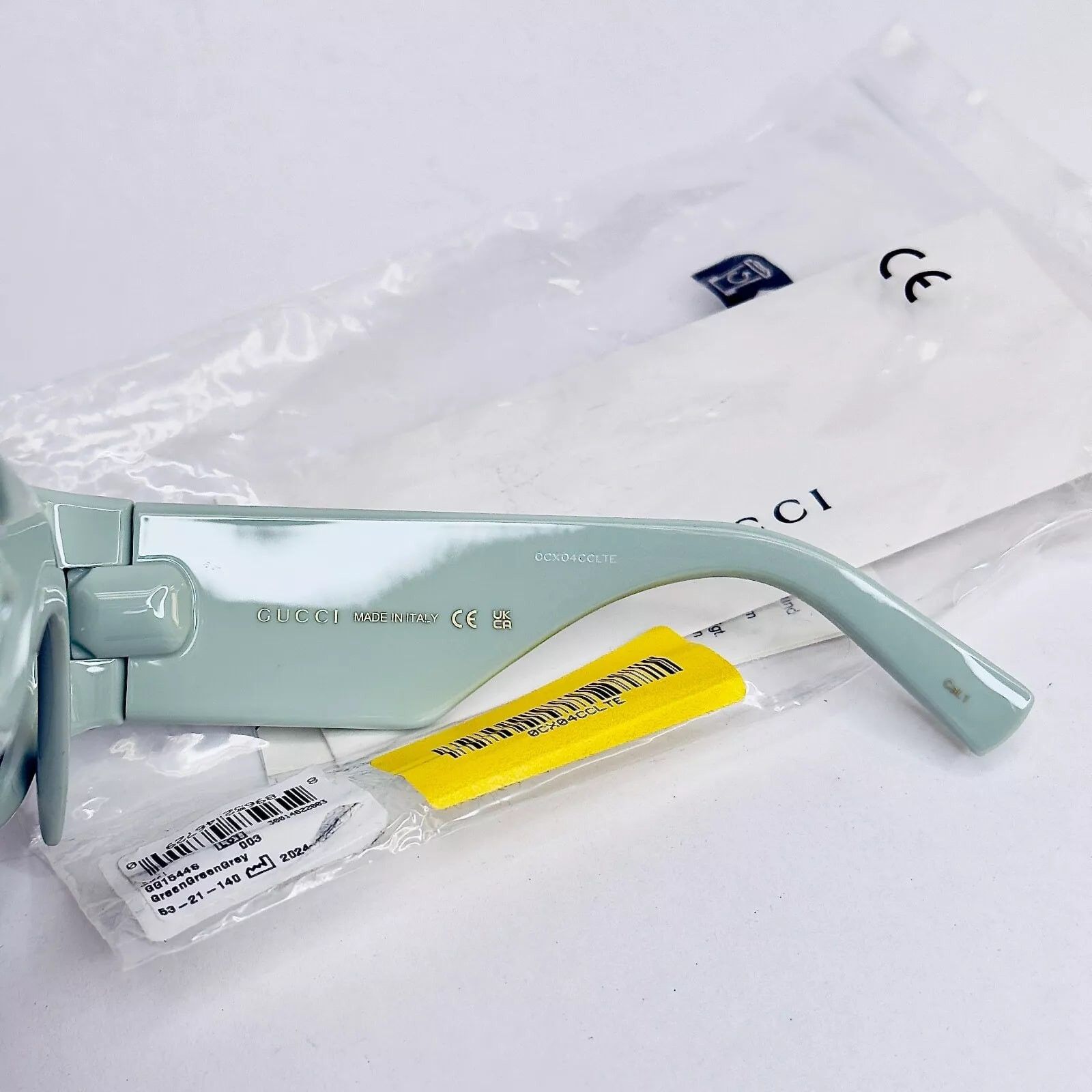 Gucci GUCCI LIDO 1544 Sage Green Oval Gg1544S Sunglasses 003 Size ONE SIZE - 5 Thumbnail