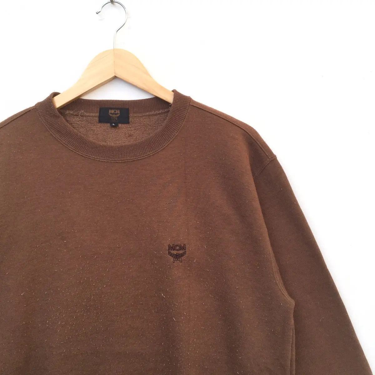 Japanese Brand Vintage 90s MCM Small Logo Sweatshirt | Spell Out | L | Hype Size US L / EU 52-54 / 3 - 2 Thumbnail