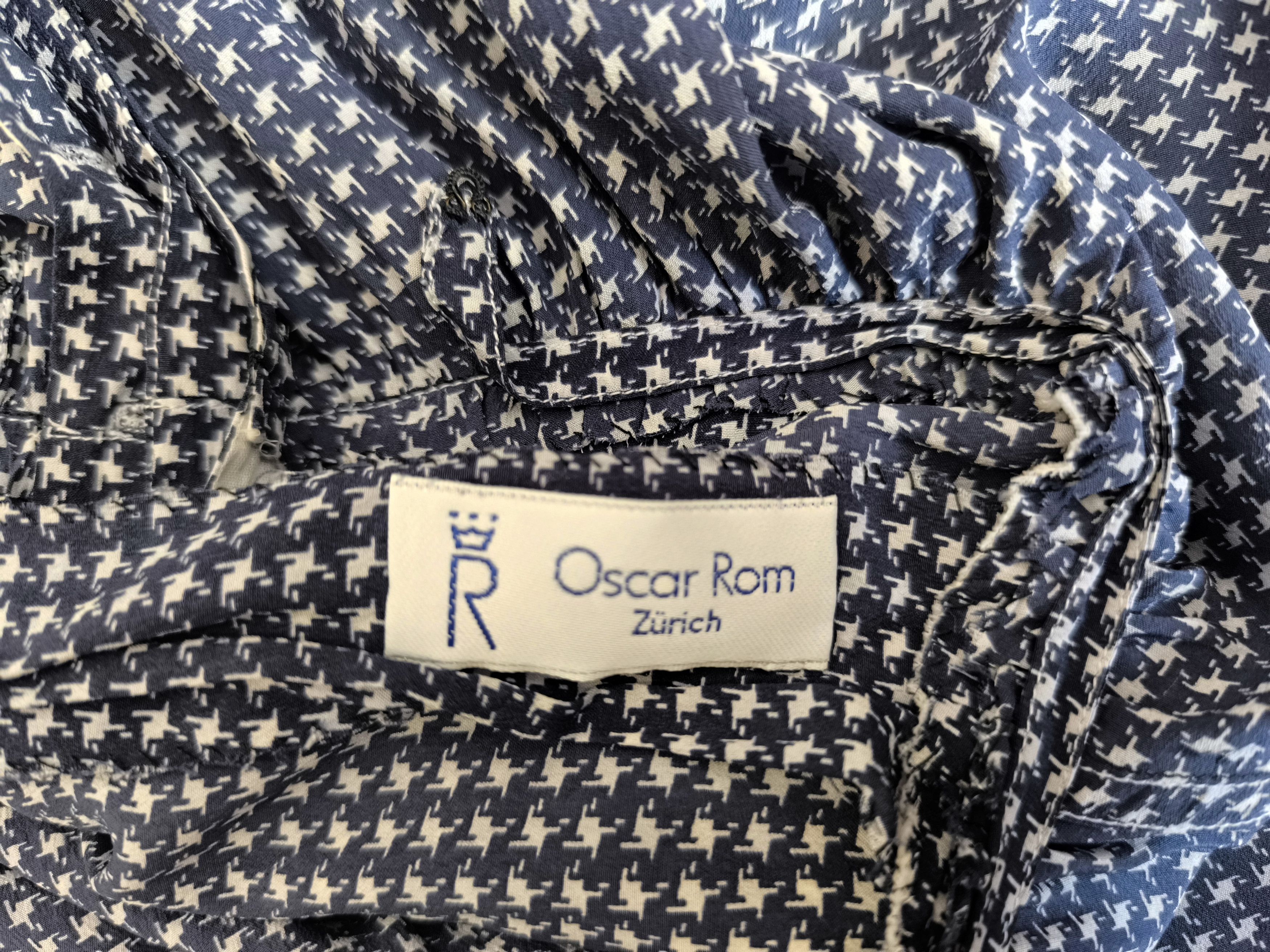 Other VTG Oscar Rom Zürich Dress & Shorts Set Blue Houndstooth Size S / US 4 / IT 40 - 6 Thumbnail