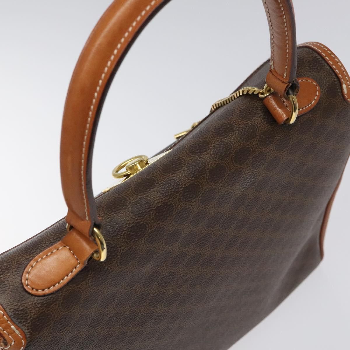 Celine CELINE Macadam Canvas Hand Bag Pvc Brown Gold Size ONE SIZE - 6 Thumbnail