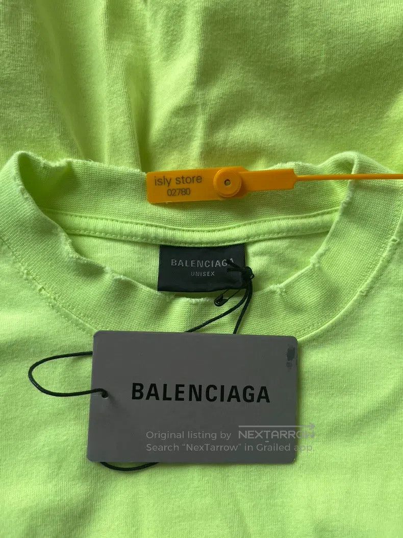 Balenciaga Balenciaga Ripped Letter Logo Distressed Round Neck Short Size US XXS / EU 40 - 5 Thumbnail