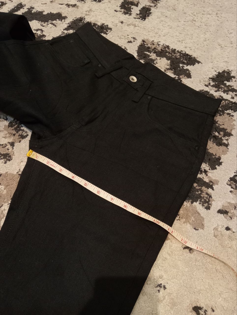 Japanese Brand Son Of The Cheese Japan 5 Pocket Black Jeans Size US 31 - 17 Thumbnail