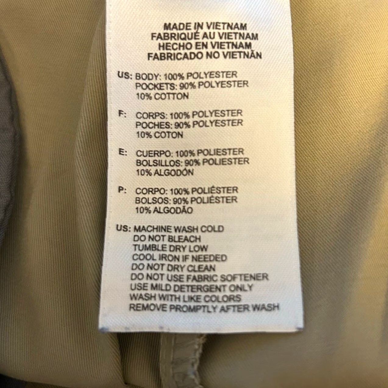 Adidas Adidas Mens Pants Tan Athletic Golf Performance Straight Stretch Pockets 34x32 Size US 36 / EU 52 - 5 Thumbnail