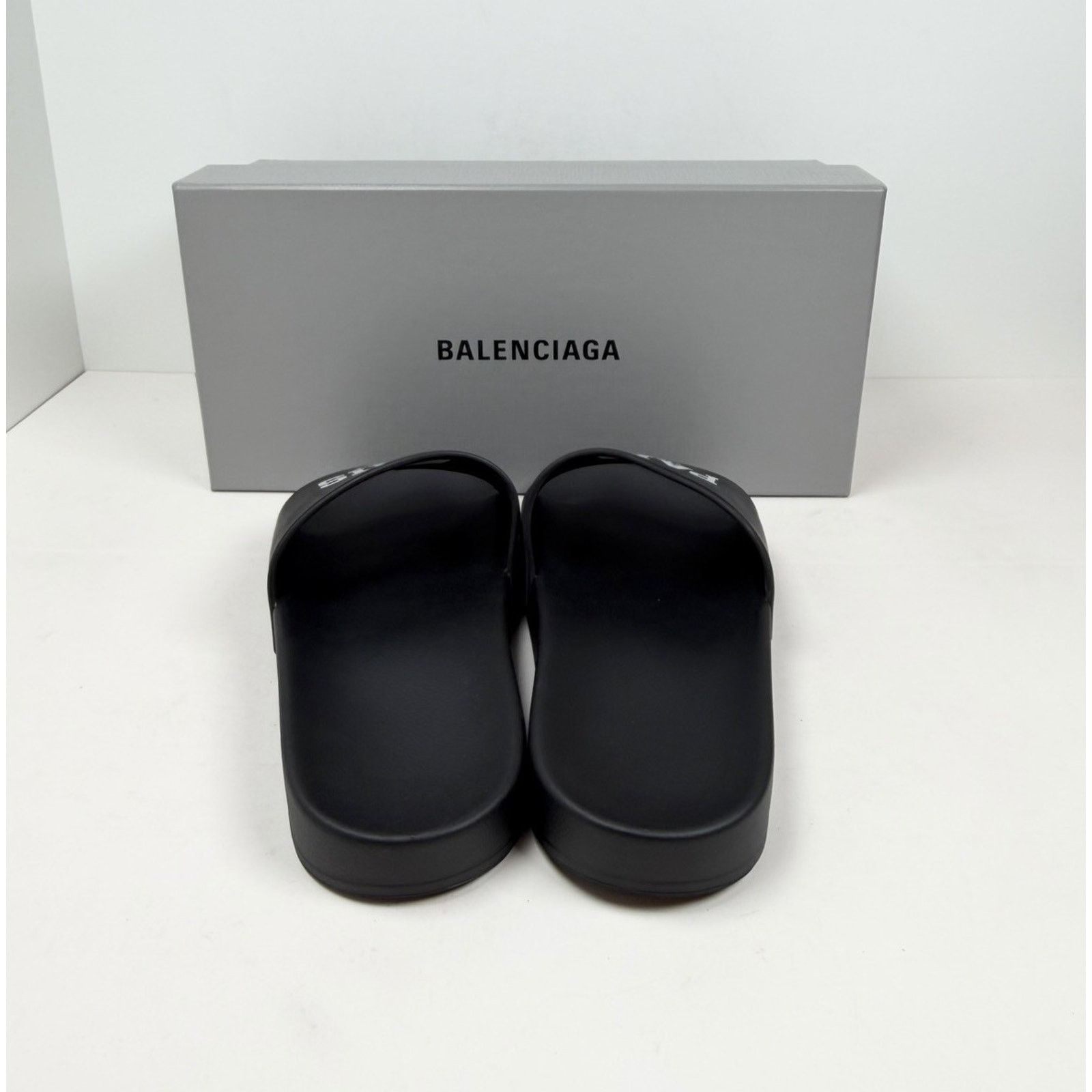 Balenciaga Size 40EU/7US - Balenciaga Black Rubber Sandals NEW Size US 7 / EU 40 - 3 Thumbnail