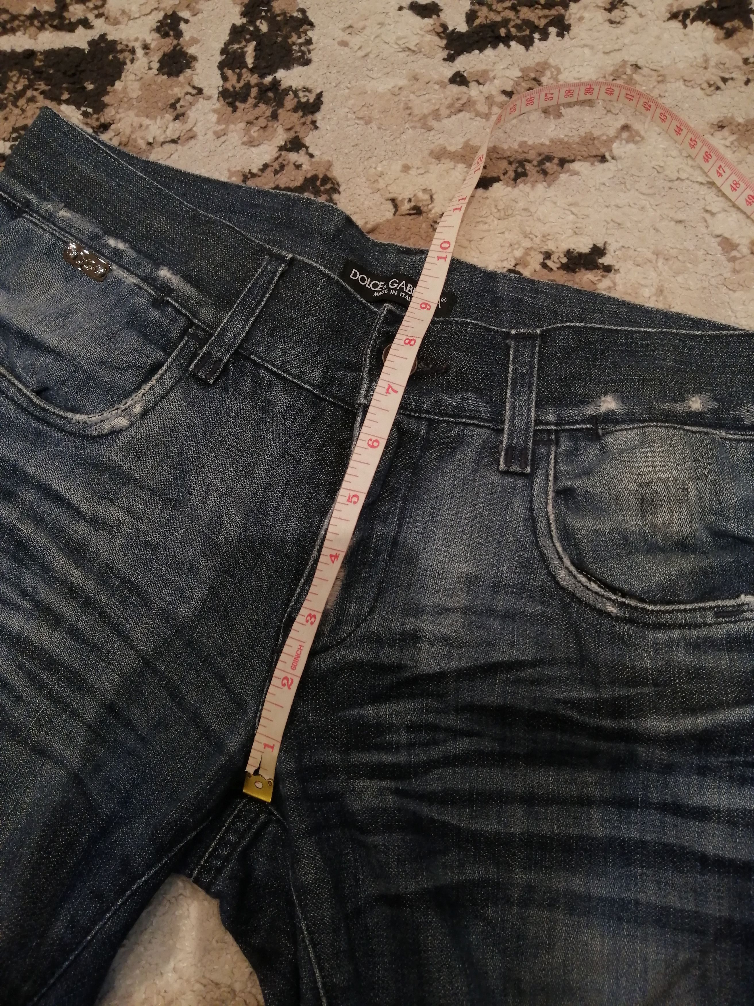 Dolce & Gabbana Ripped Distressed Look Jeans