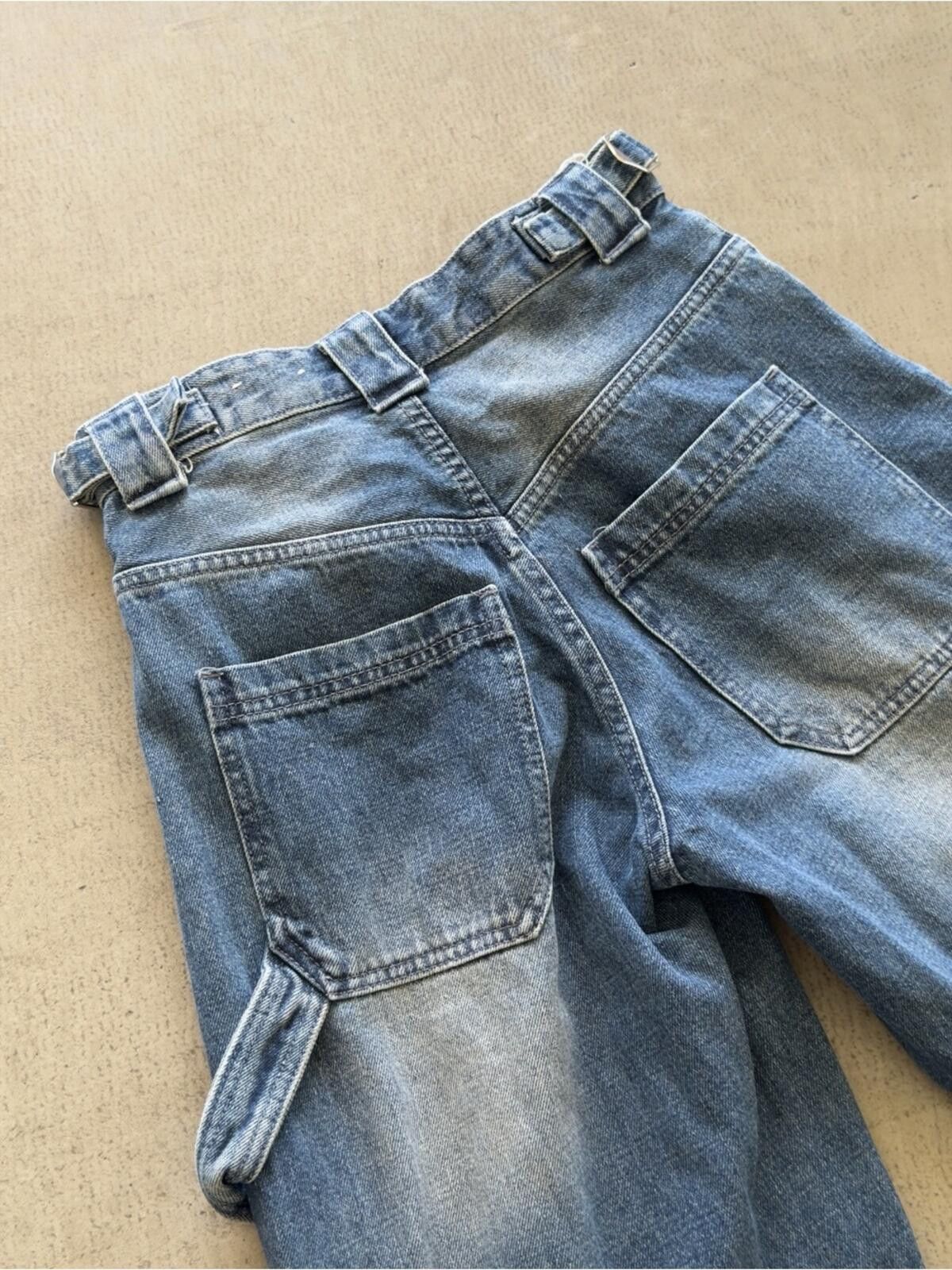 Bershka Bershka / Carpenter Jeans / Blue Wash Size 24" / US 00 / IT 34 - 8 Thumbnail