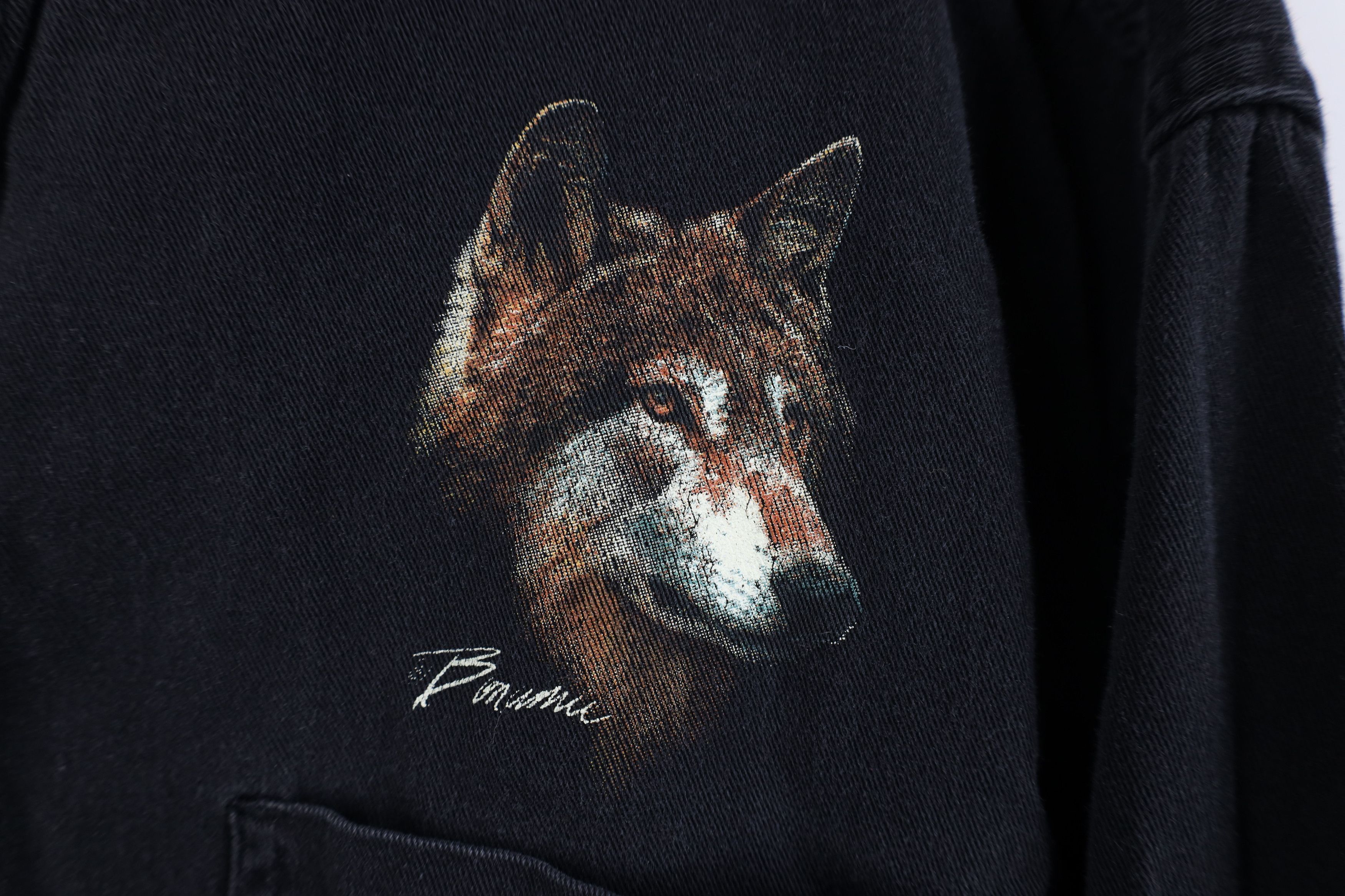 Vintage Vintage 90s Streetwear Nature Wolf Twill Button Down Shirt Size US M / EU 48-50 / 2 - 4 Thumbnail