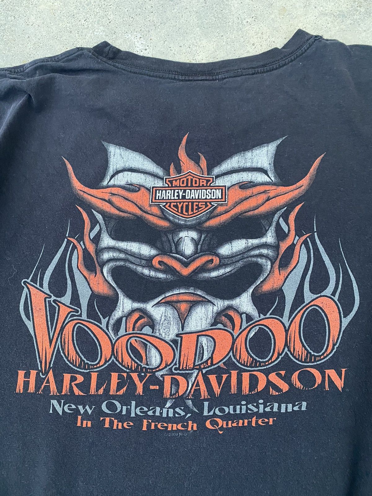 Harley Davidson Vintage Harley Davidson Voodoo Flames Tees Size US XL / EU 56 / 4 - 2 Thumbnail