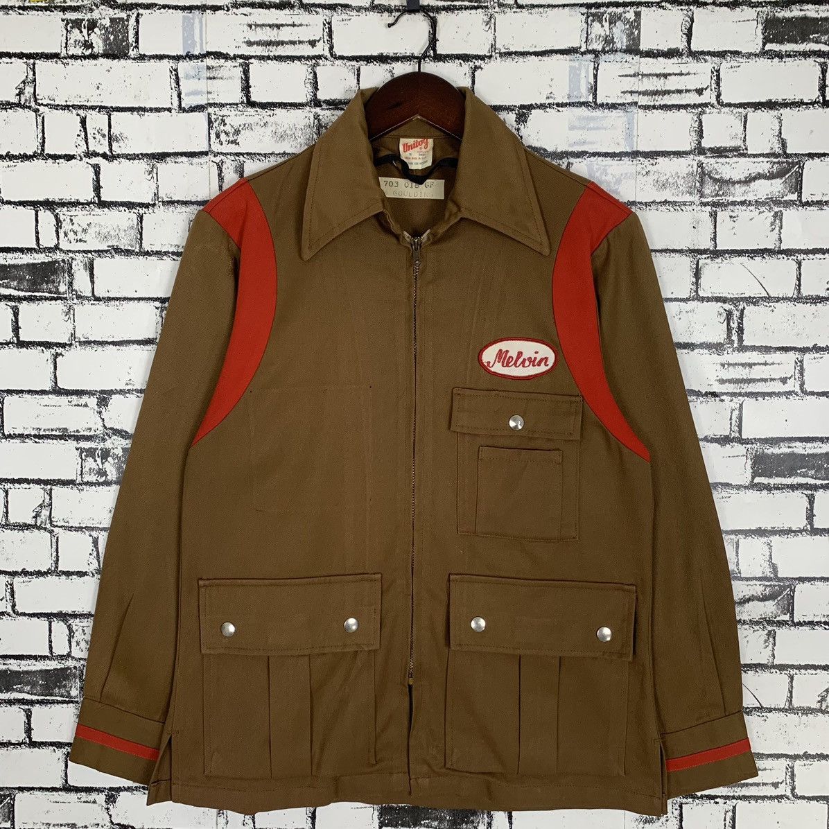 Vintage Unitog Company Short Union Made In USA Workwers Jacket Size US S / EU 44-46 / 1 - 1 Thumbnail