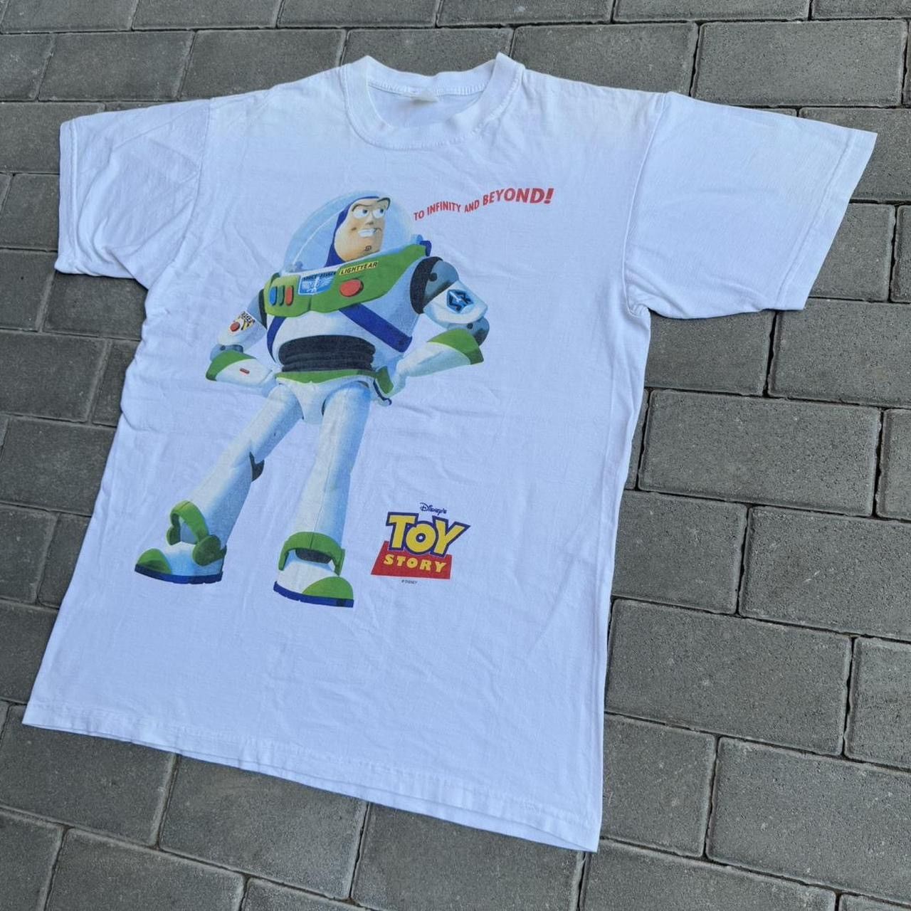 Vintage Disney Vintage 90s Toy Story Buzz Lightyear T-shirt Size US L / EU 52-54 / 3 - 3 Thumbnail