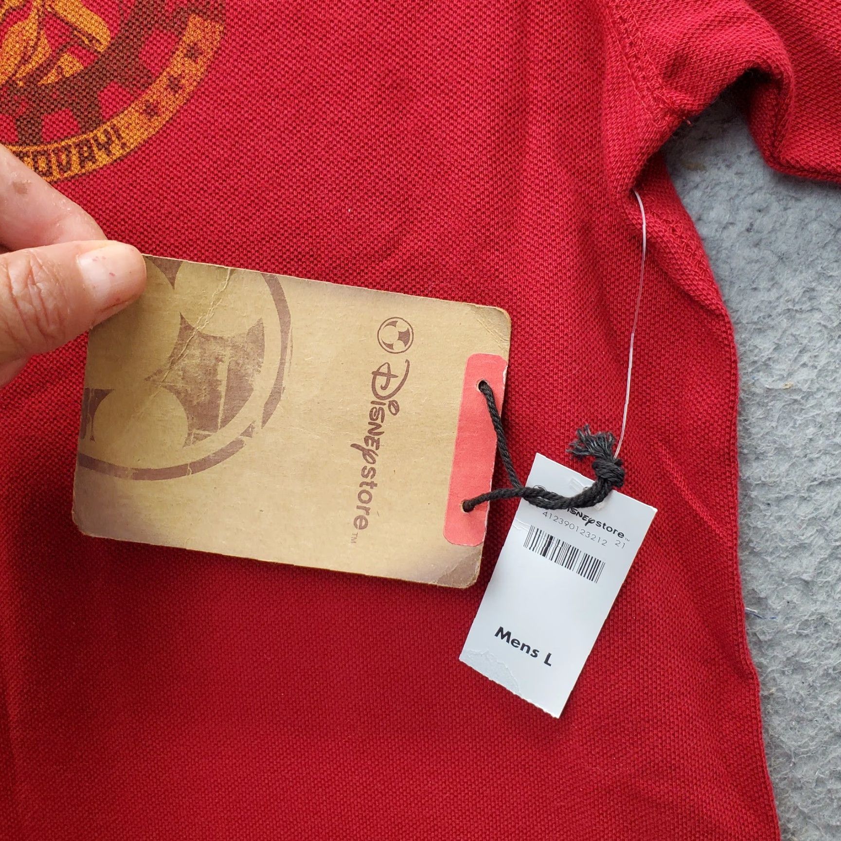 Disney Disney Polo Shirt Mens L Red Grumpy's Miners Guild Classic Fit Short Sleeve Size US L / EU 52-54 / 3 - 5 Thumbnail