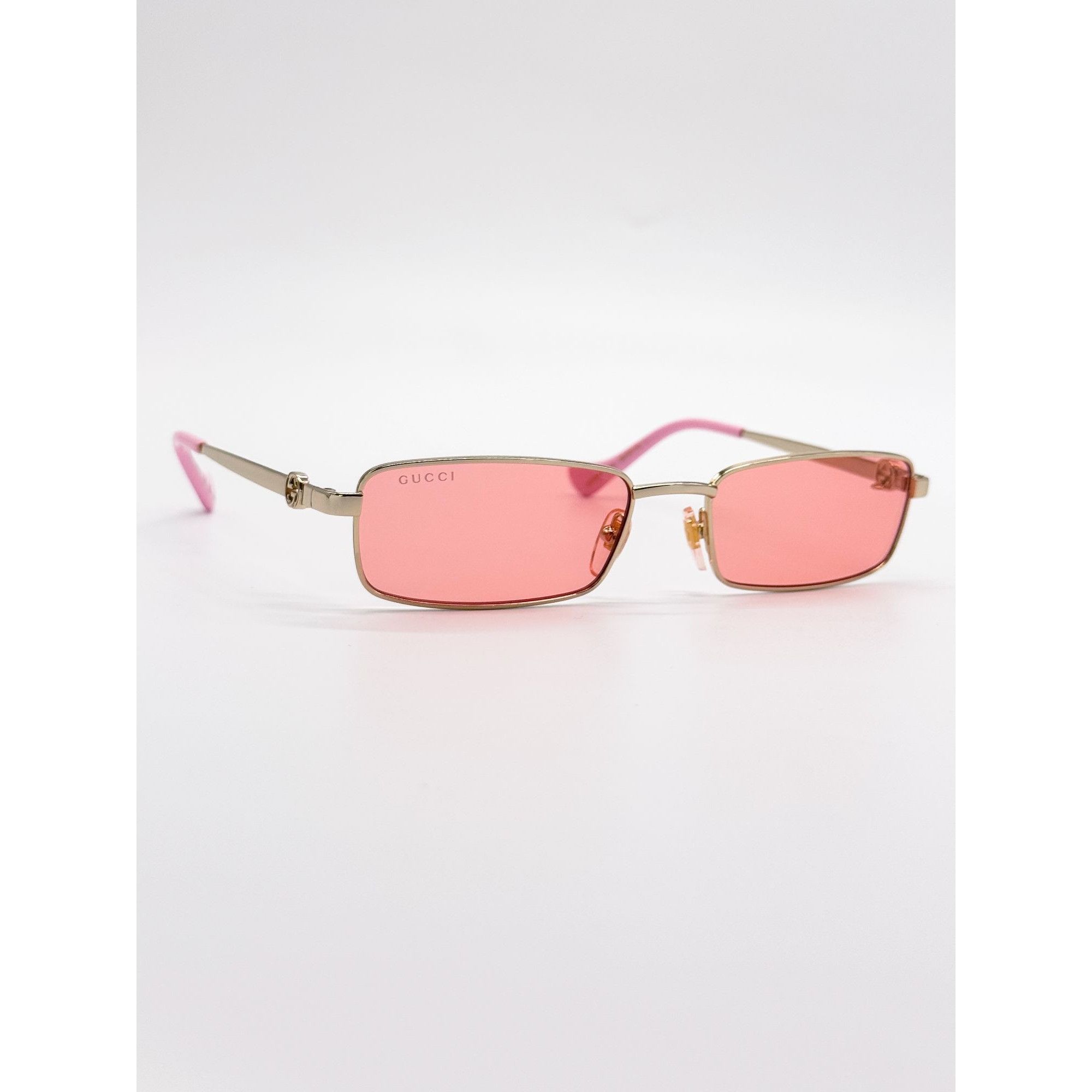 Gucci NEW GUCCI SUNGLASSES GG1600S 004 GOLD WOMEN WITH CHAIN Size ONE SIZE - 6 Thumbnail