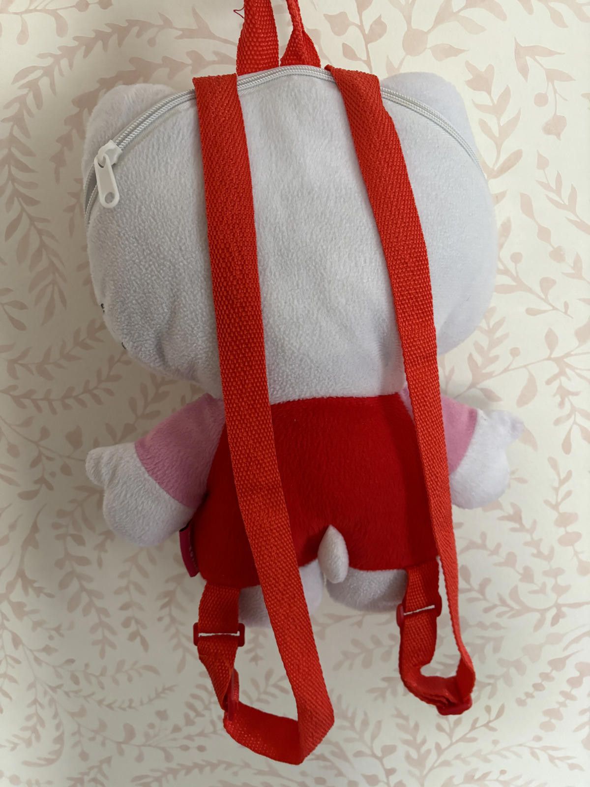 Designer Vintage Hello Kitty Plush Backpack - Cute Red/Pink Design Size ONE SIZE - 3 Thumbnail