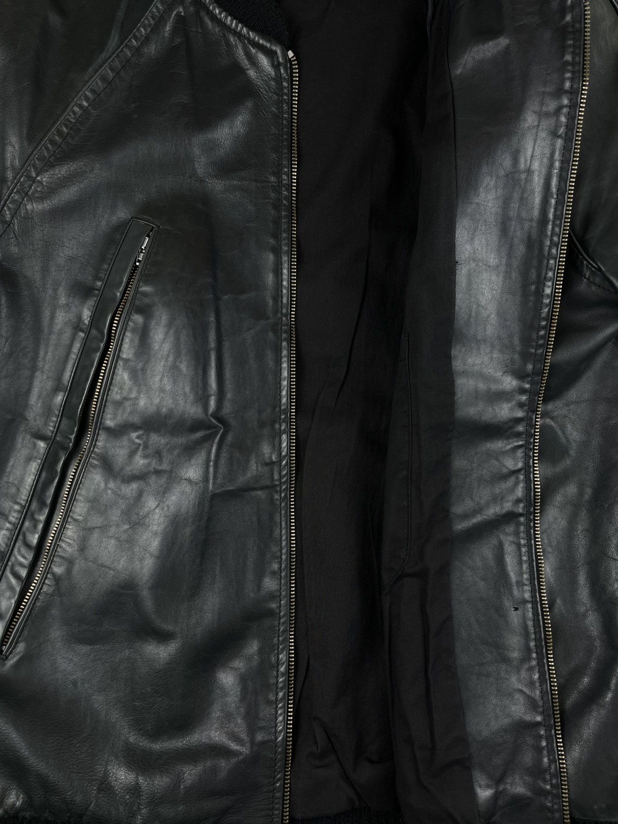 Maison Margiela SS04 Maison Margiela 5 Zip Calf Leather Bomber Jacket Size US M / EU 48-50 / 2 - 10 Thumbnail