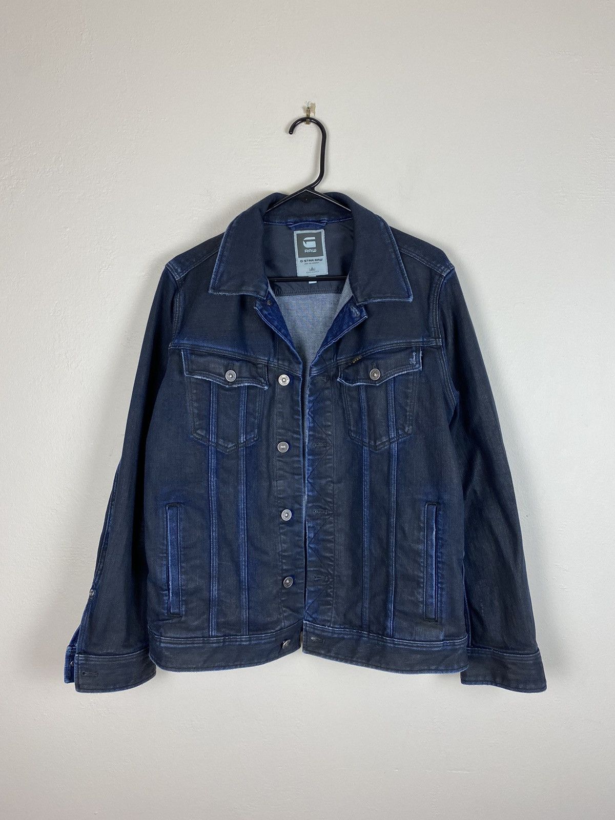 G-Star G Star Raw Waxed Denim Jacket Size US XL / EU 56 / 4 - 1 Thumbnail