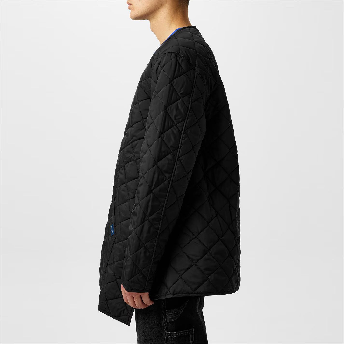 Comme des Garcons SHIRT o1g2r1mq0426 Asymmetrical Quilted Jacket in Black Size US M / EU 48-50 / 2 - 5 Thumbnail