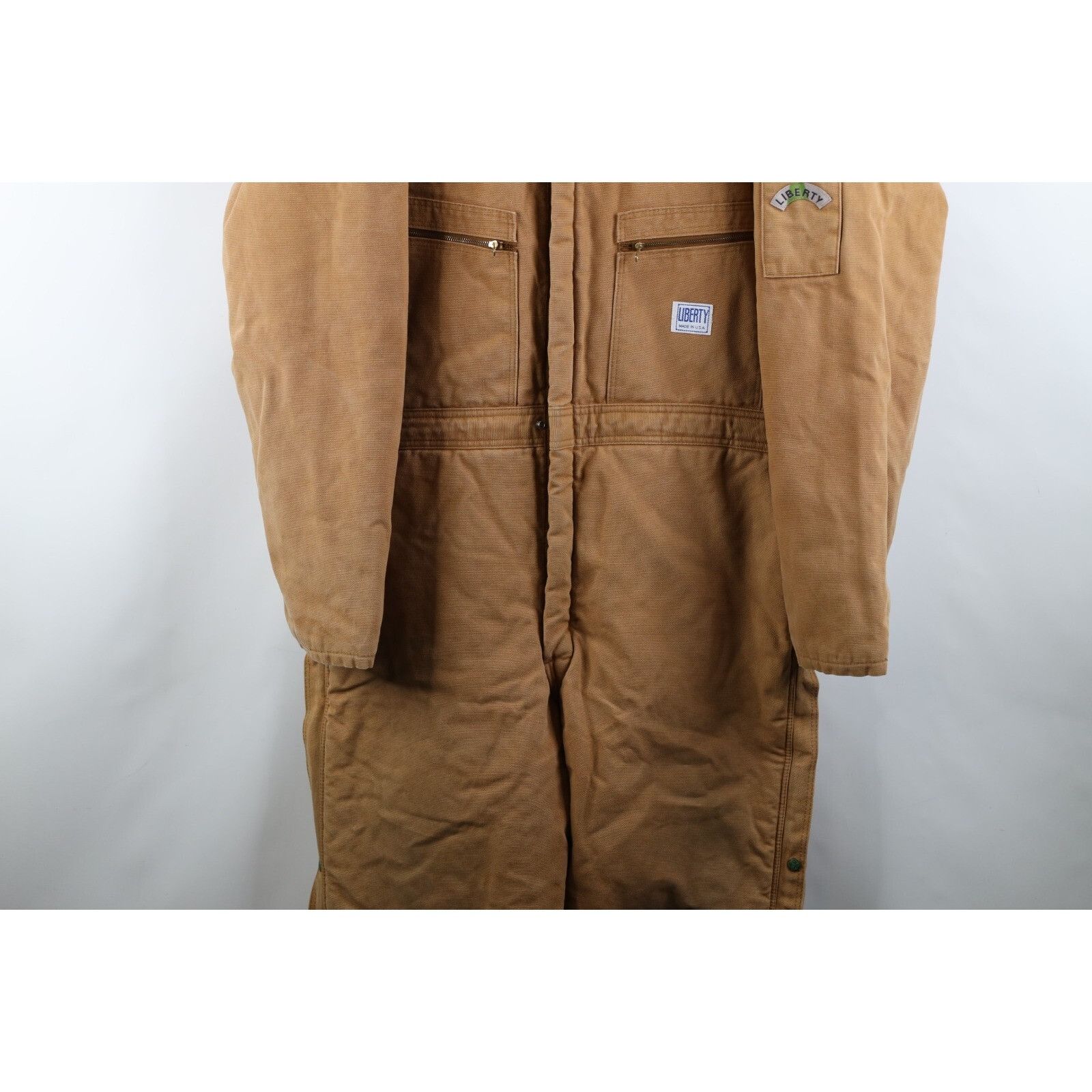 Vintage Vintage 90s Streetwear Quilted Canvas Coveralls Size US 36 / EU 52 - 3 Thumbnail