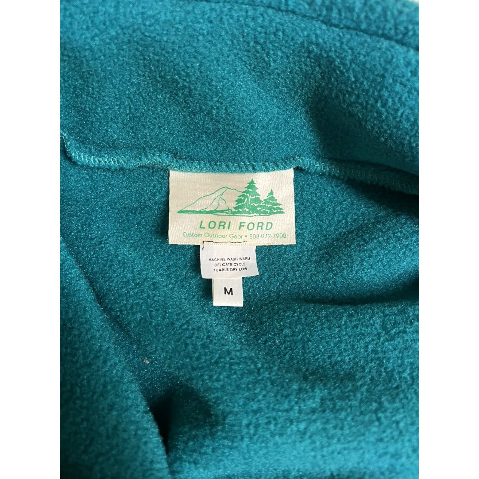 Vintage NWOT Green Zip Vest Okemo Race Team Fleece Winter Long Tail Lori Ford Vest Women M Green Winter 2020s? Size M / US 6-8 / IT 42-44 - 4 Thumbnail