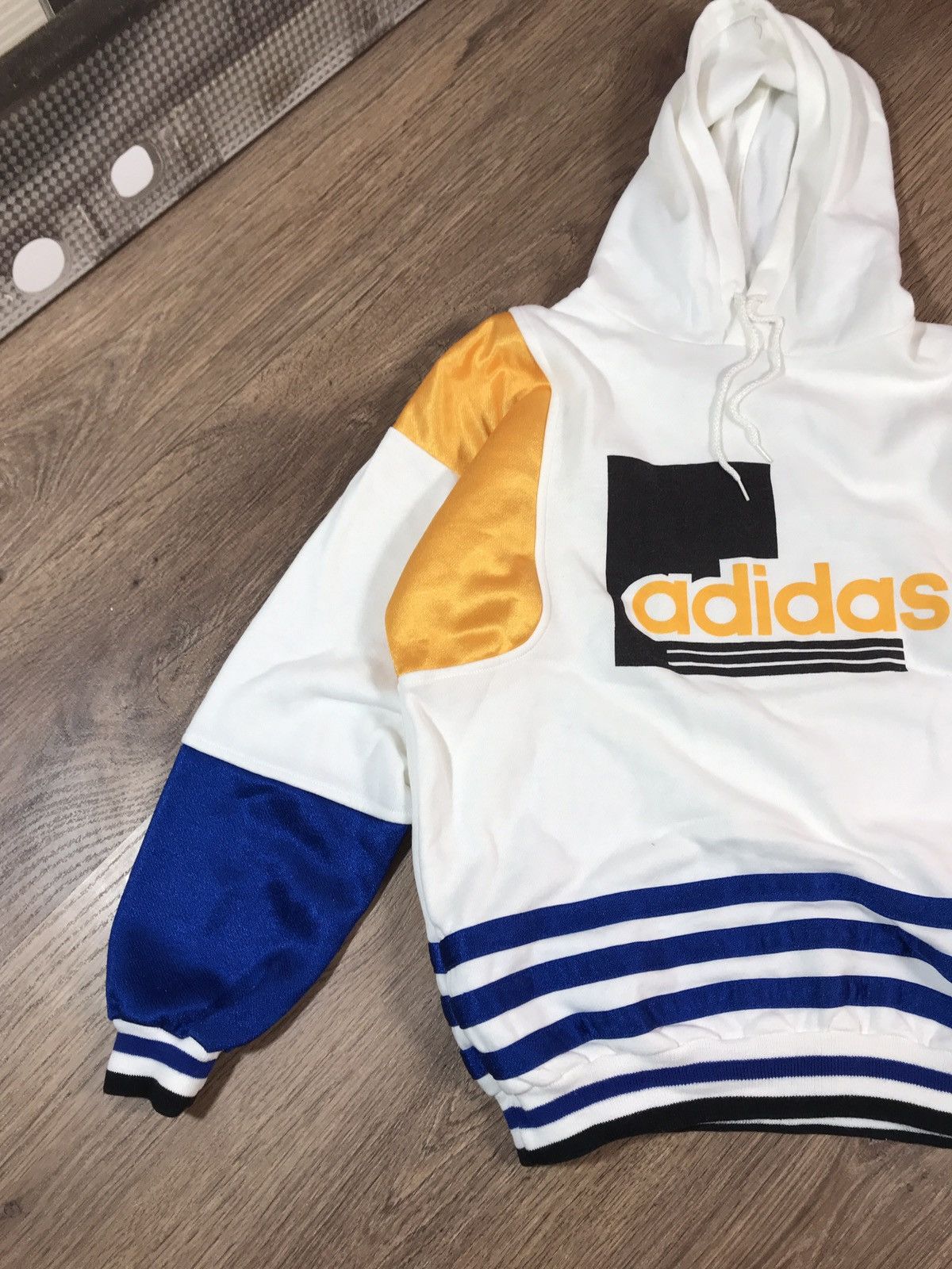 Adidas Vintage 80s Adidas Hoodie Size US XL / EU 56 / 4 - 2 Thumbnail