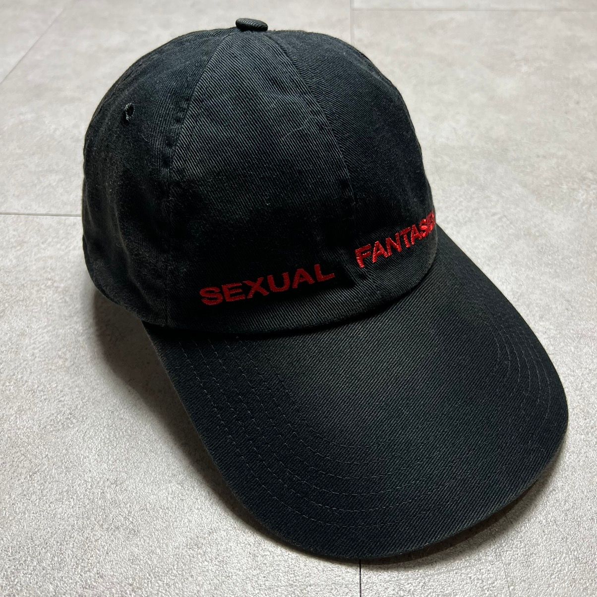 Pre-owned Vetements Sexual Fantasies Logo Cap Hat In Black