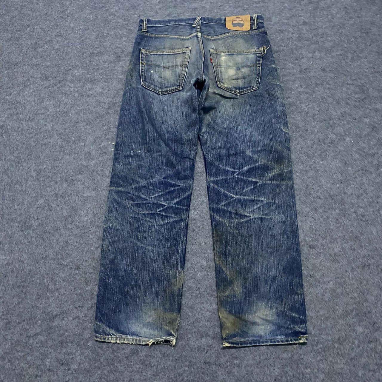 Japanese Brand 💥Best Offer💥Vintage Justin Jeans Distressed Denim Size US 33 - 2 Thumbnail