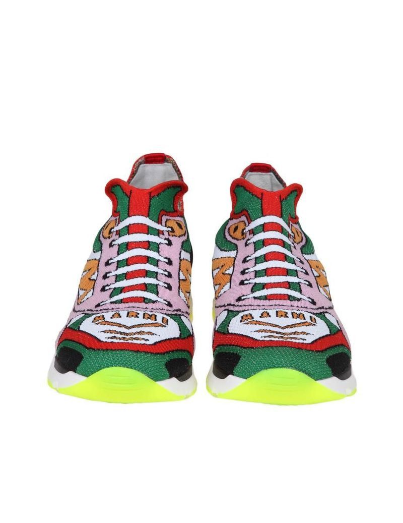 Marni o1y1125 Low-Top Sneakers in Multicolor Size US 10 / IT 40 - 4 Thumbnail