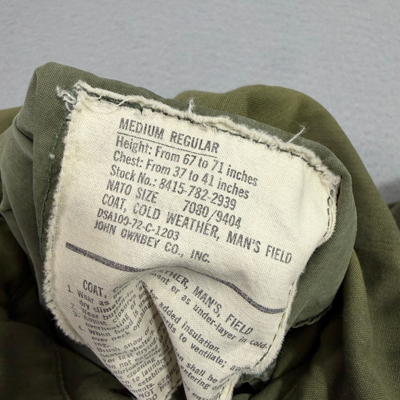 Vintage Vintage M65 Field Jacket Medium Green OG107 John Ownbey 70s Size US M / EU 48-50 / 2 - 9 Thumbnail