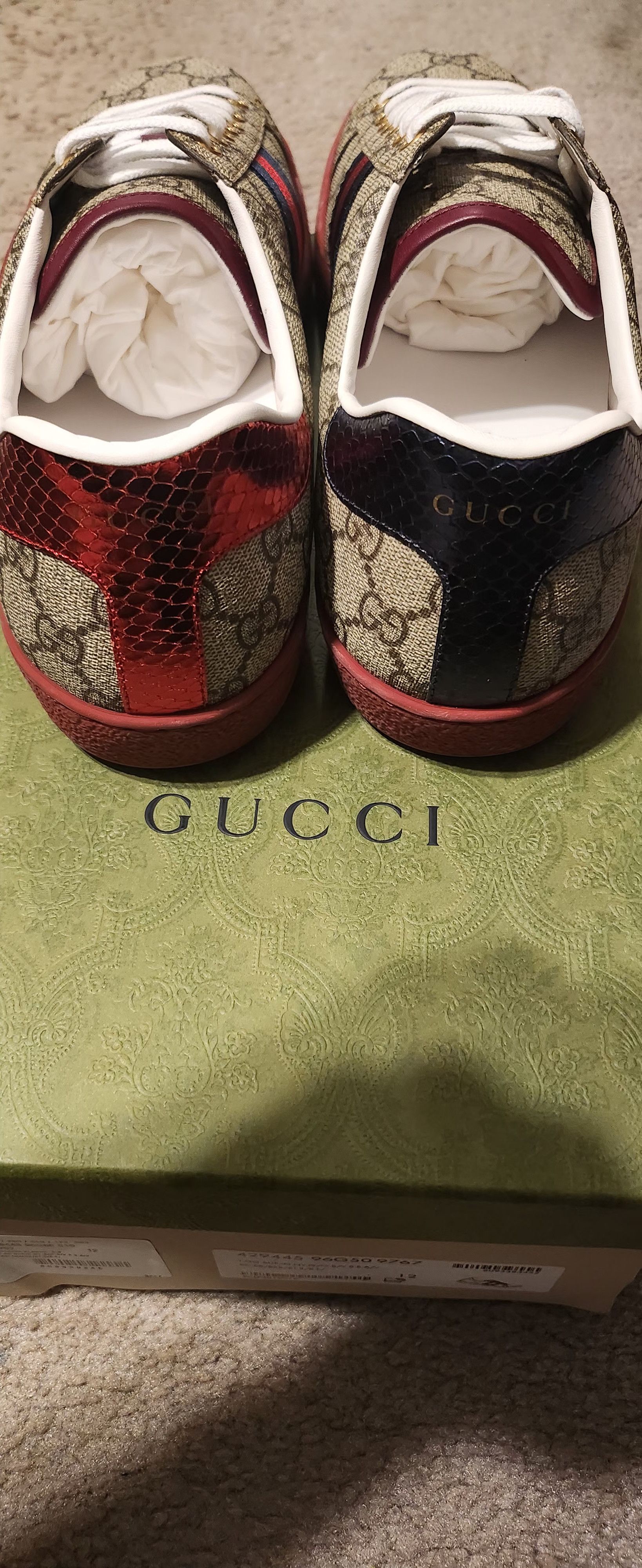 Gucci Gucci Ace Supreme Sneakers Size US 12 / EU 45 - 3 Thumbnail