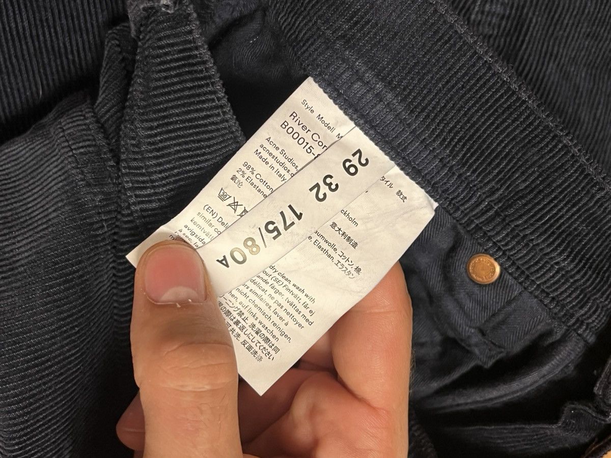 Acne Studios Acne Studios Corduroy Blue Straight Denim Size US 30 / EU 46 - 7 Thumbnail