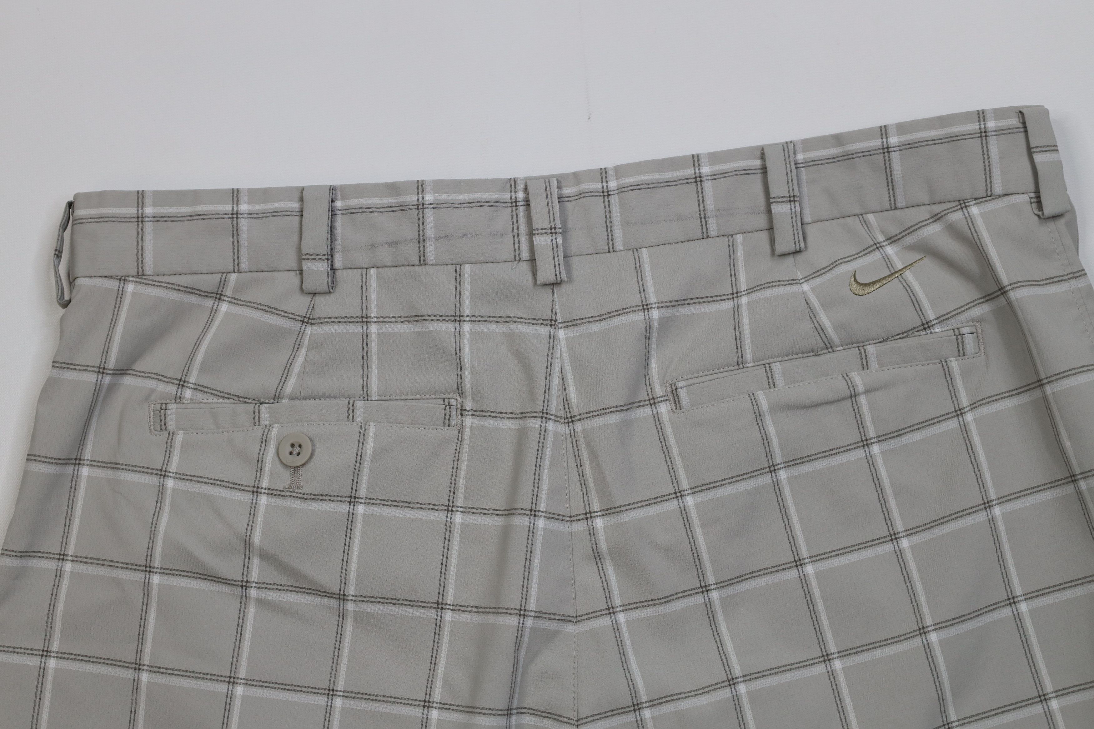 Nike Vintage Y2K Nike Golf Mini Swoosh Golfing Chino Shorts Plaid Size US 34 / EU 50 - 10 Thumbnail
