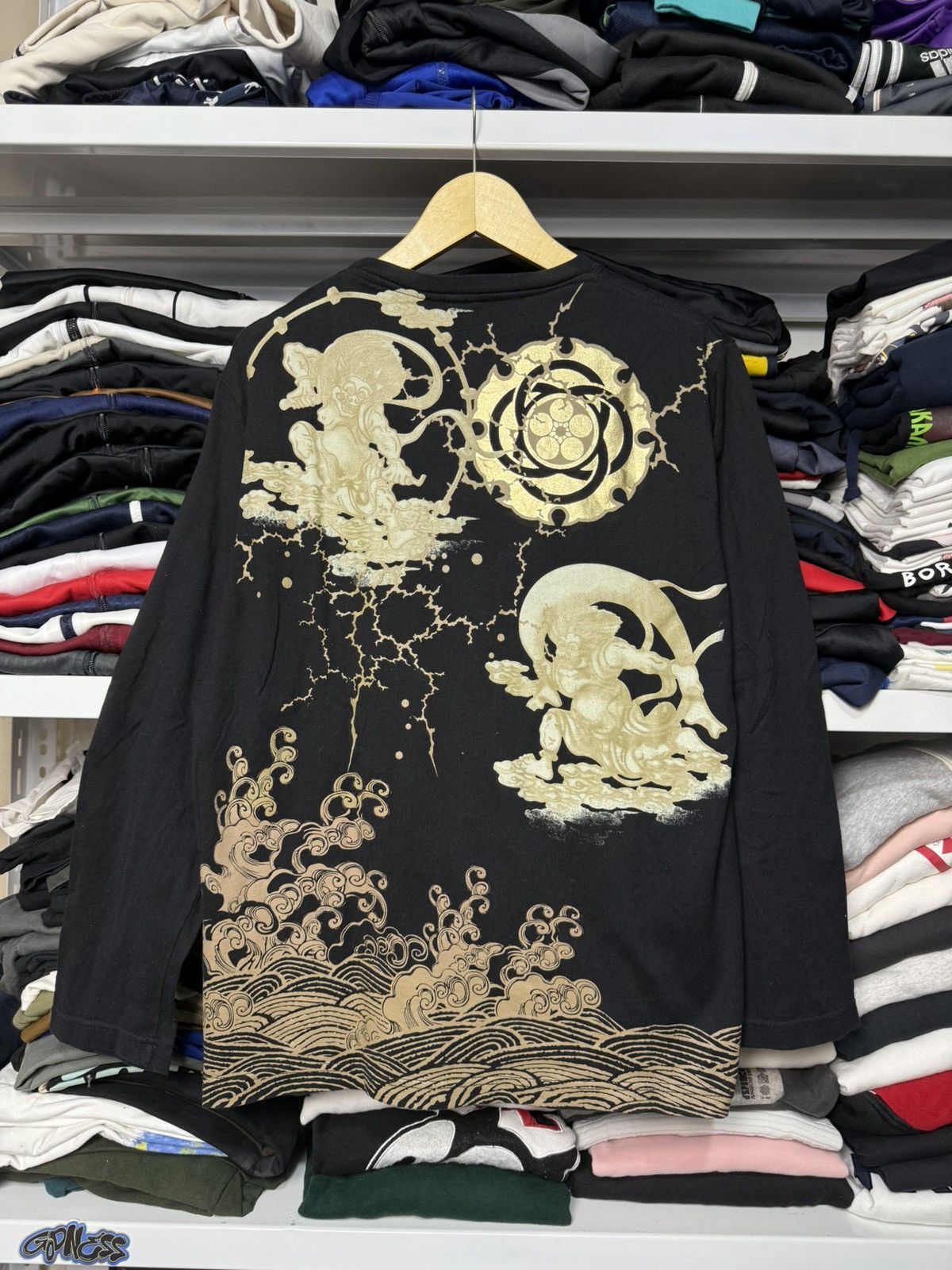 Vintage Sukajan Pigs Battle Longsleeve