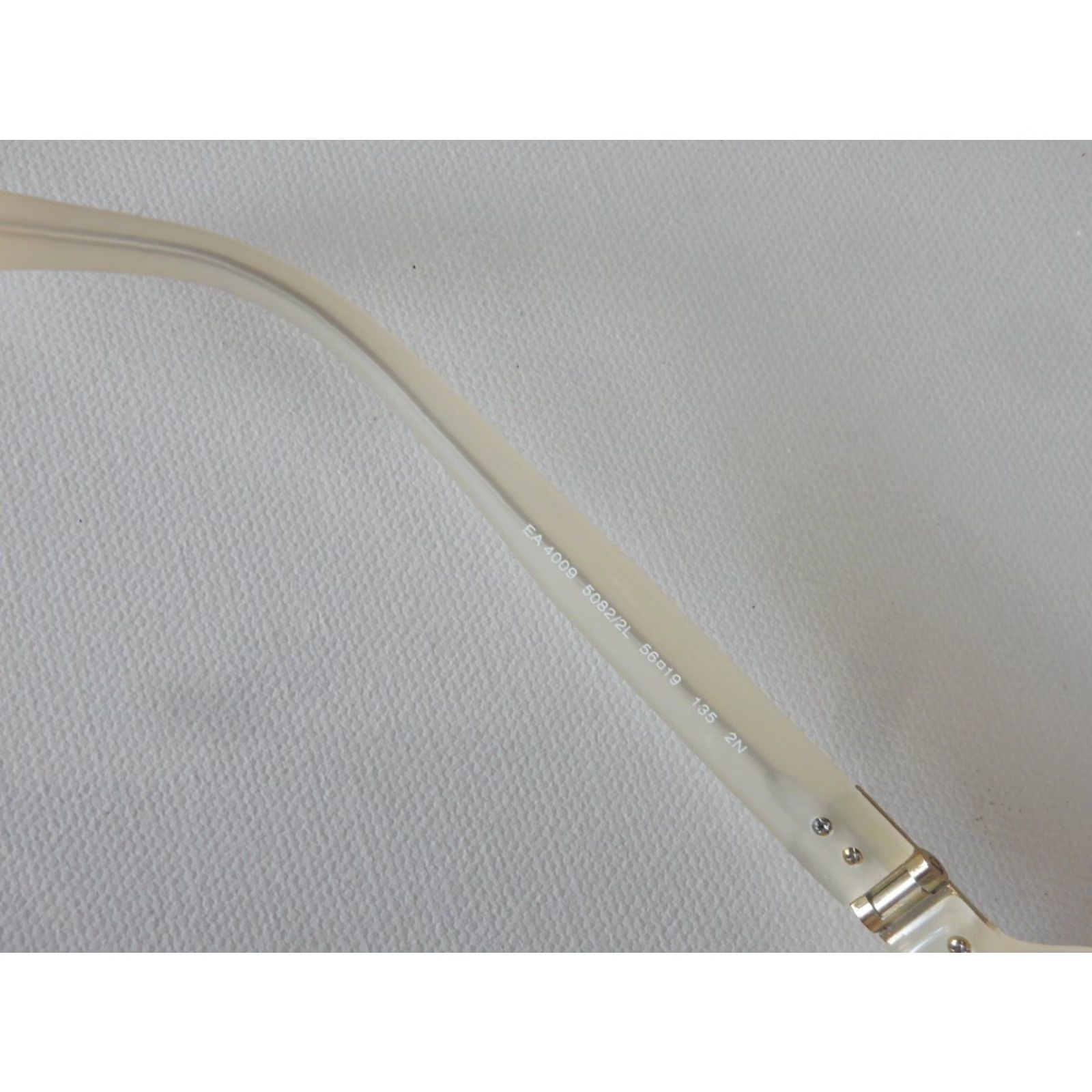 Emporio Armani VINTAGE Emporio Armani Sunglasses Women Ivory 56mm 19x135mm Classic Designer Accessories Size ONE SIZE - 6 Thumbnail