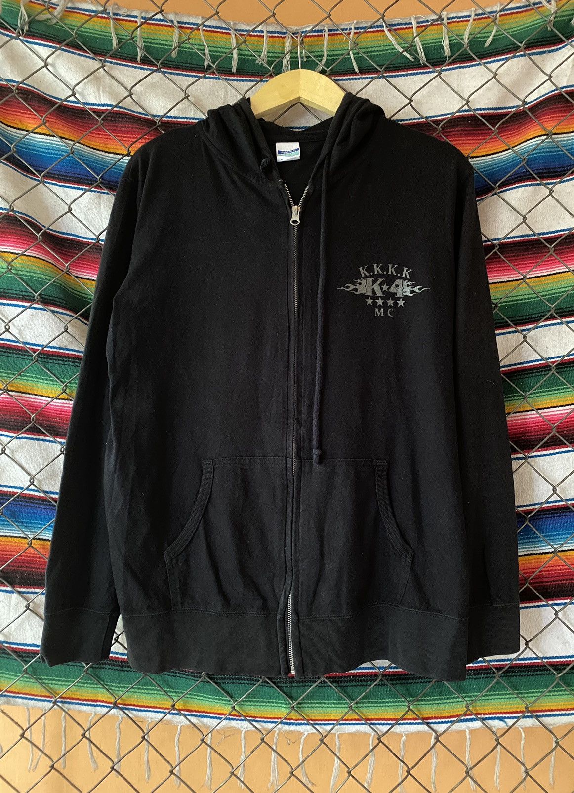 image of Hysteric Glamour x If Six Was Nine United Athle Skull Zip Hoodie in Black, Men's (Size Large)