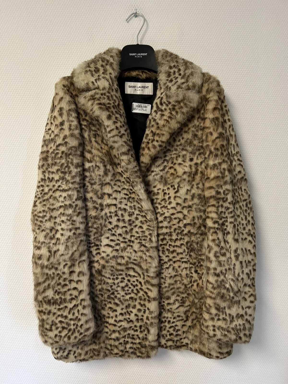 Saint Laurent Paris SS2020 1/1 sample leopard fur coat Size US M / EU 48-50 / 2 - 1 Thumbnail
