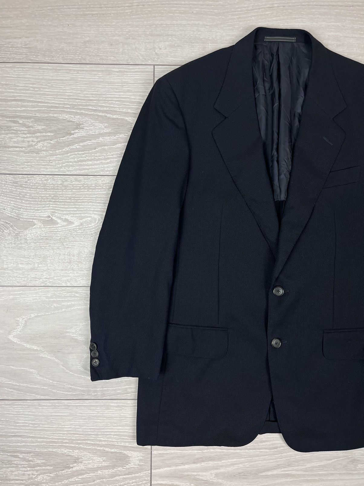 Ermenegildo Zegna Ermenegildo Zegna Luxury Blue Wool Two Buttons Blazer Jacket Size 44R - 3 Thumbnail